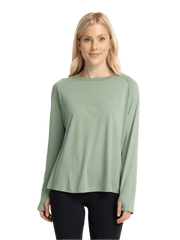 Free Fly T-shirts XS / Palm Green Free Fly - Women's Bamboo Lightweight Long Sleeve II