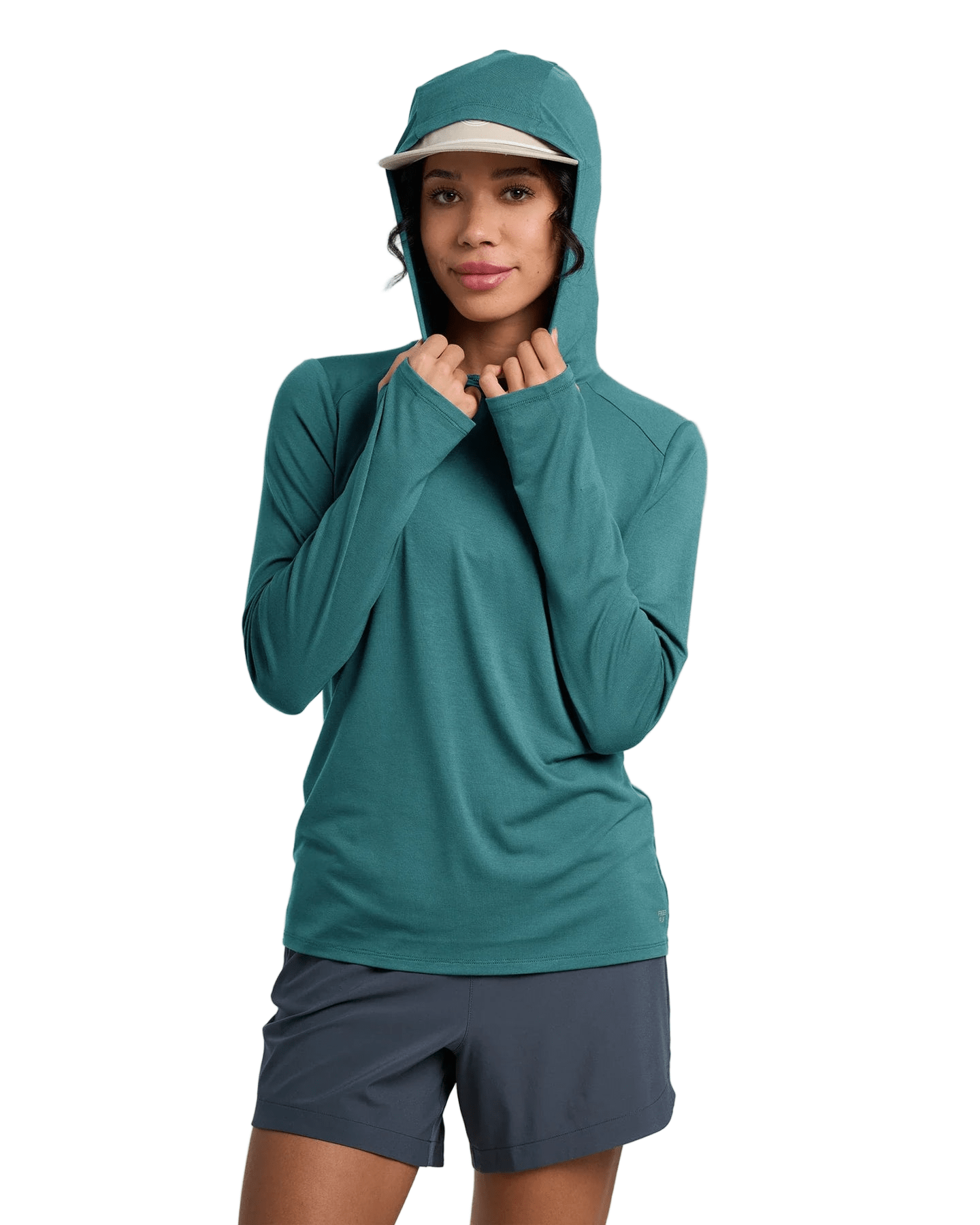 Free Fly T-Shirts XS / Sea Pine Free Fly - Women's Bamboo Shade Hoodie II