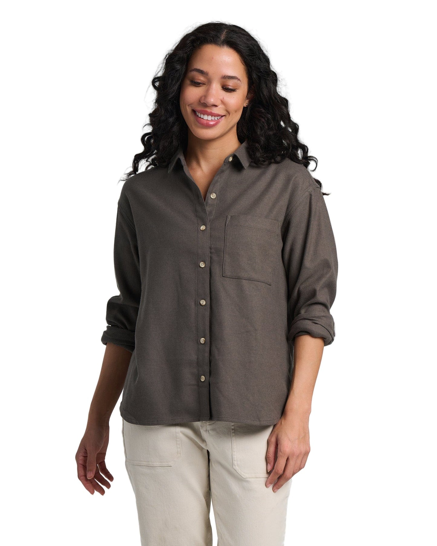 Free Fly Woven Shirts XS / Dark Forest Free Fly - Women's Seawool Flannel Shirt