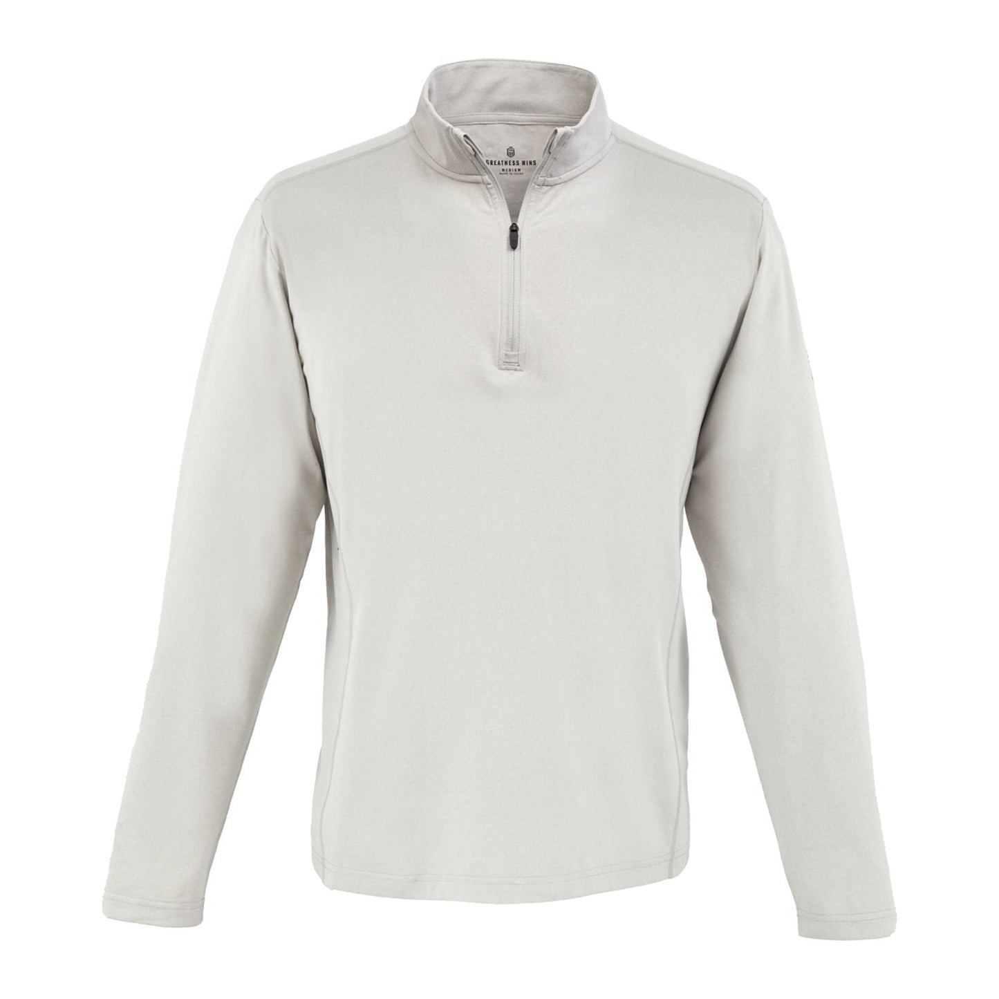 Greatness Wins Layering S / Ash Grey Heather Greatness Wins - Men's Core Tech Quarter-Zip
