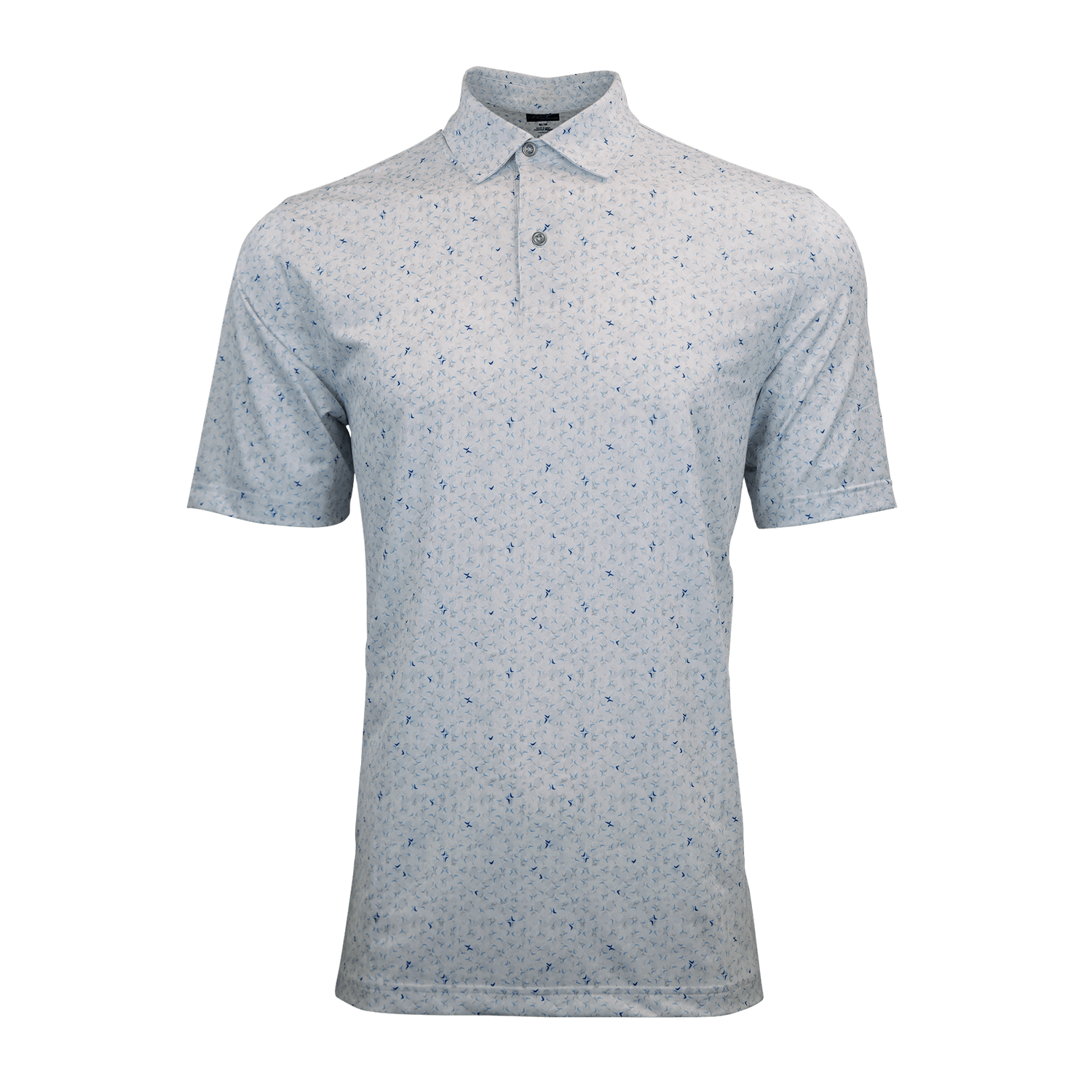 Greg Norman - Men's Scattered Shark Tail Polo – Threadfellows Greg Norman - Men's Scattered Shark Tail Polo – Threadfellows
