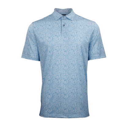 Greg Norman Polos S / Cloud Greg Norman - Men's Scattered Shark Tail Polo