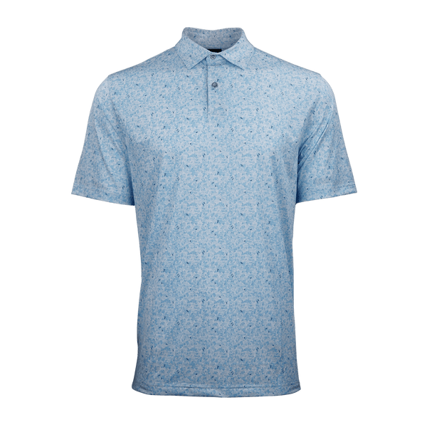 Greg Norman Polos S / Cloud Greg Norman - Men's Scattered Shark Tail Polo