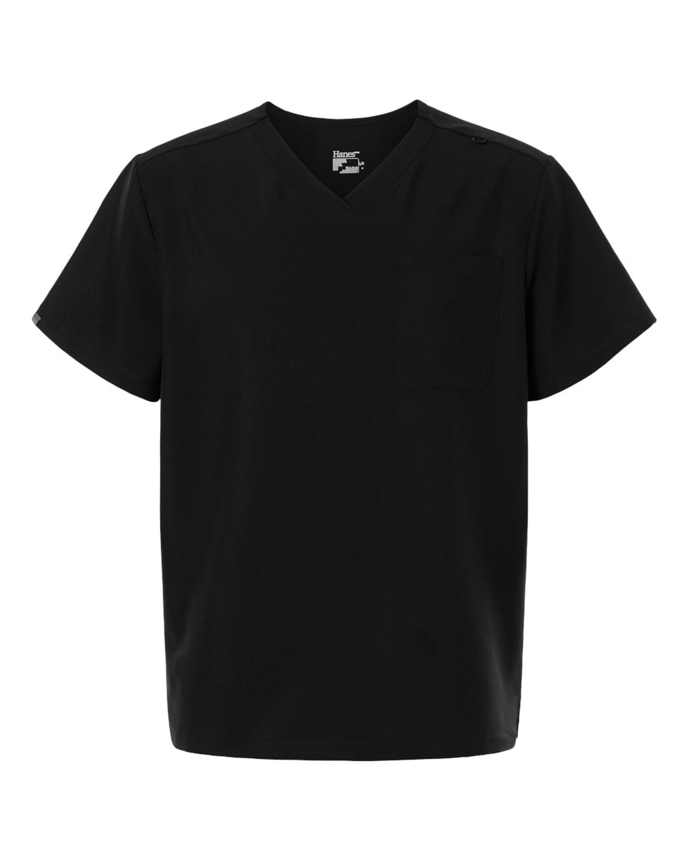 Hanes - Men's V-Neck 1 Pocket Scrub Top