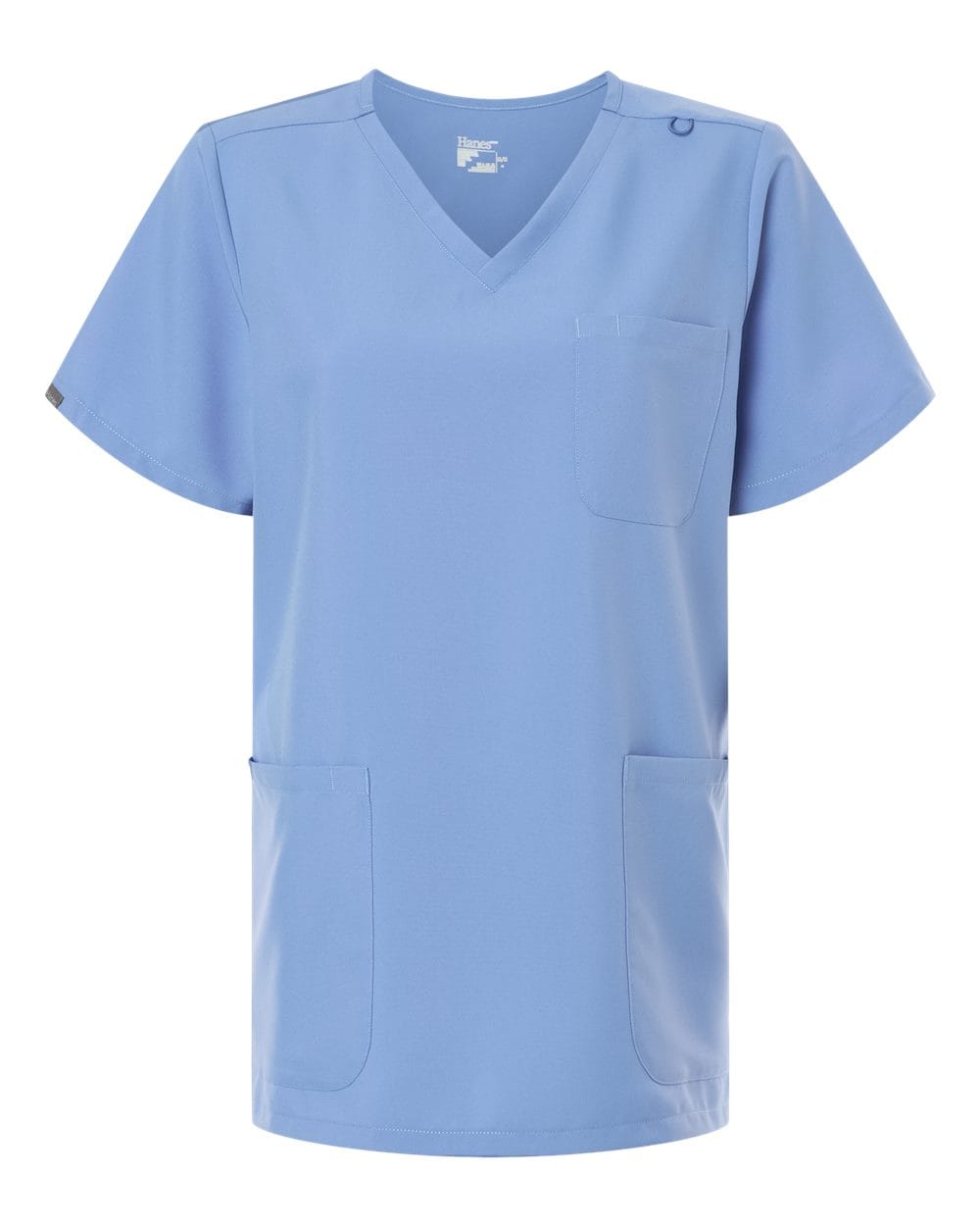 Hanes Scrubs S / Ceil Blue Hanes - Women's V-Neck 3-Pocket Scrub Top