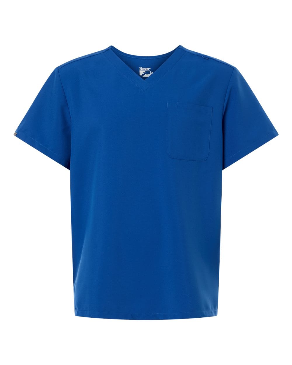 Hanes Scrubs S / Royal Blue Hanes - Men's V-Neck 1 Pocket Scrub Top