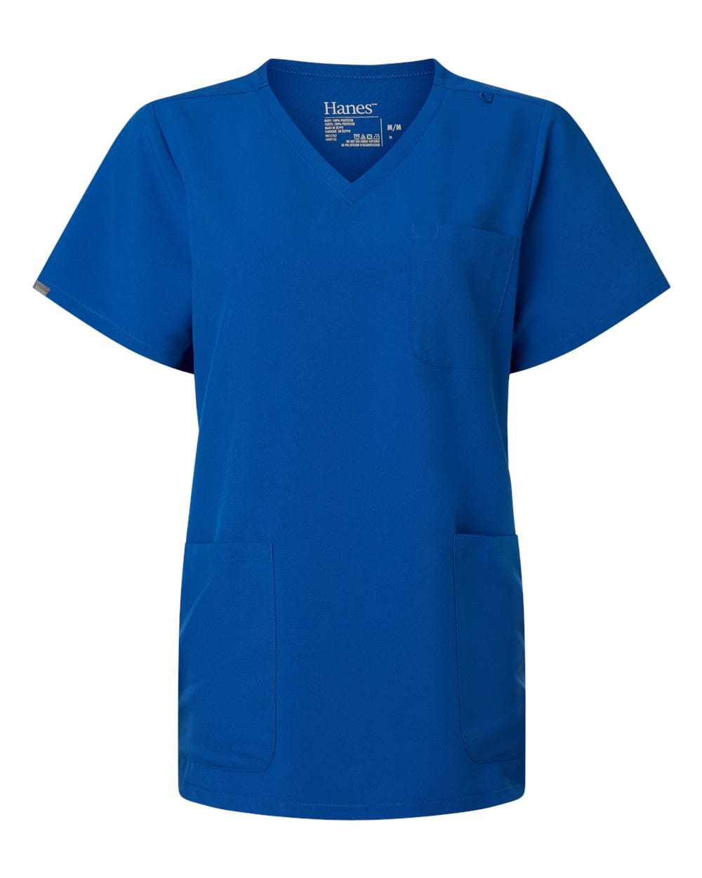 Hanes - Women's V-Neck 3-Pocket Scrub Top