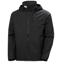 Helly Hansen Outerwear S / Black Helly Hansen - Men's Crew Hooded Jacket 2.0
