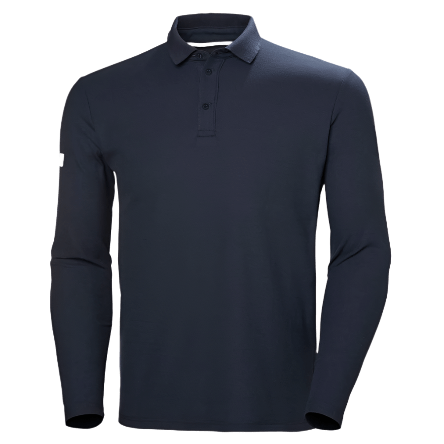 Helly Hansen Polos S / Navy Helly Hansen - Men's Crewline Long Sleeve Polo