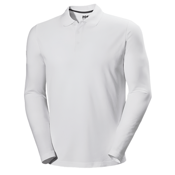 Helly Hansen Polos S / White Helly Hansen - Men's Crewline Long Sleeve Polo