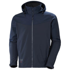 Helly Hansen Workwear Outerwear S / Navy Helly Hansen Workwear - Men's Oxford Hooded Softshell Jacket