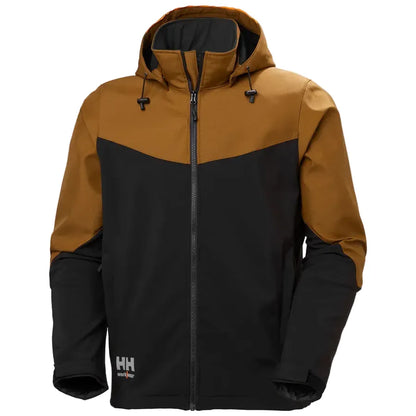 Helly Hansen Workwear Outerwear S / Saddle/Black Helly Hansen Workwear - Men's Oxford Hooded Softshell Jacket
