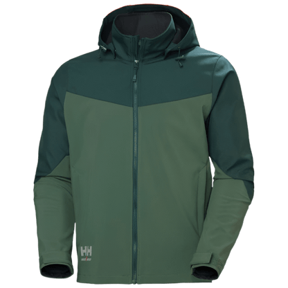 Helly Hansen Workwear Outerwear S / Spruce/Darkest Spruce Helly Hansen Workwear - Men's Oxford Hooded Softshell Jacket