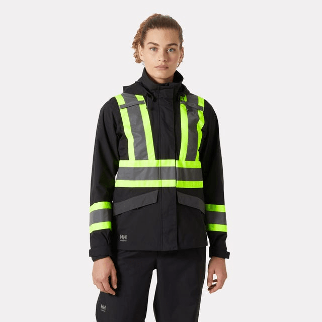 Helly Hansen Workwear Outerwear XS / Ebony Helly Hansen Workwear - Women's Alta Hi Vis Shell Jacket CSA