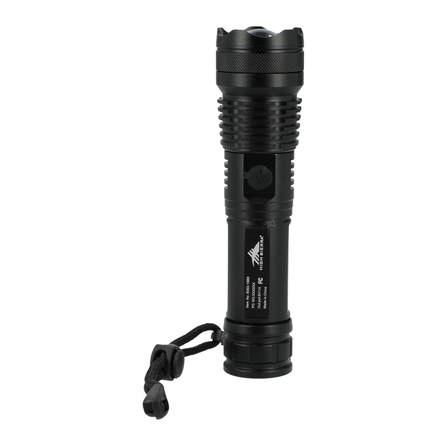 Custom High Sierra Eco 200 Lumen LED Flashlight | Black