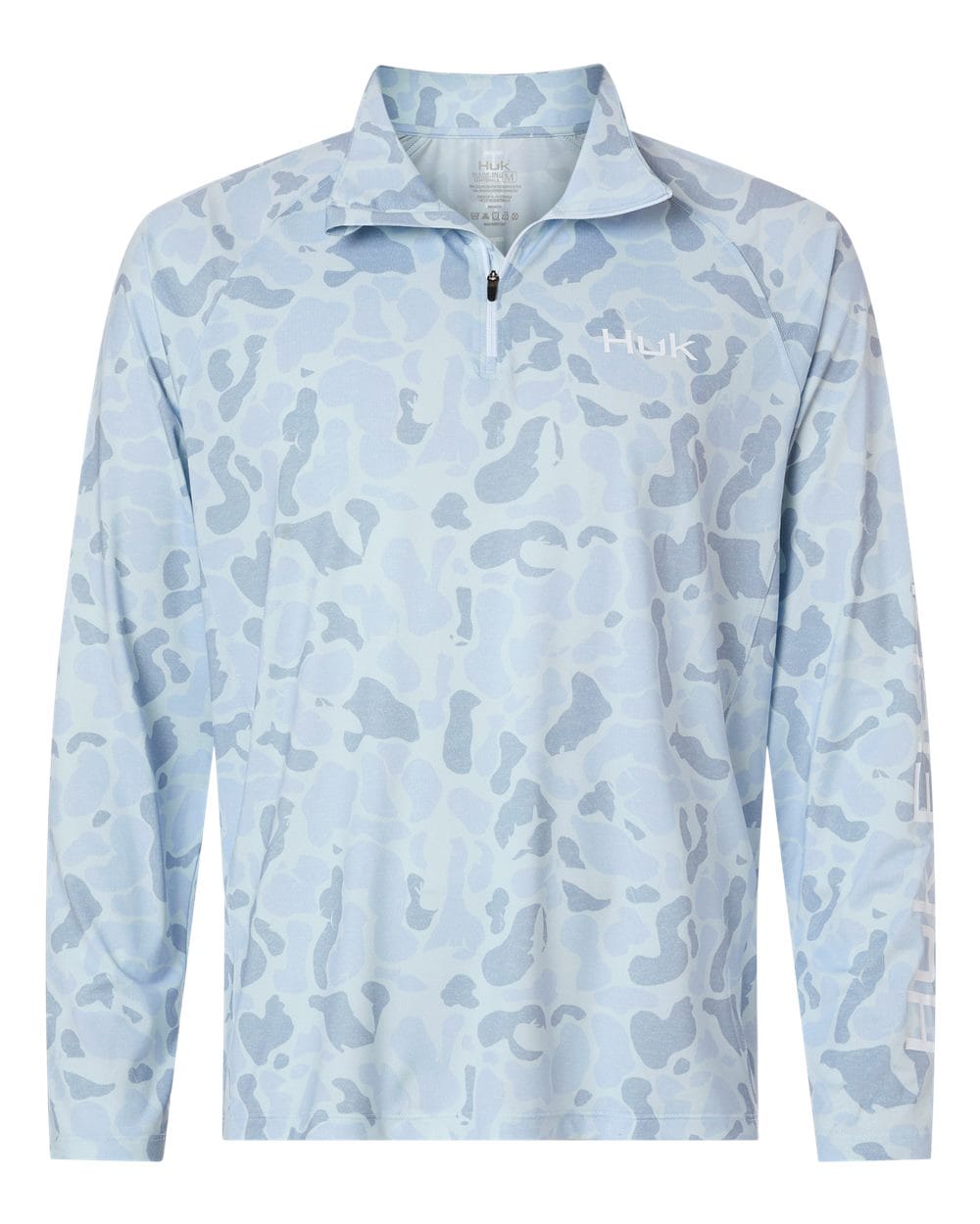 HUK Layering Sky / S HUK - Men's Airweight KC Printed Quarter-Zip Pullover