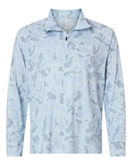HUK Layering Sky / S HUK - Men's Airweight KC Printed Quarter-Zip Pullover