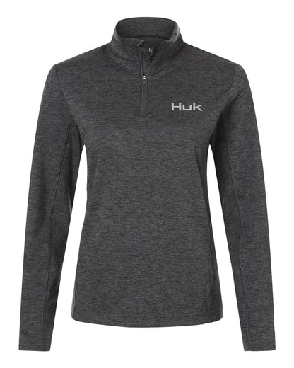 HUK Layering XS / Volcanic Ash HUK - Women's Coldfront+ Quarter-Zip Pullover