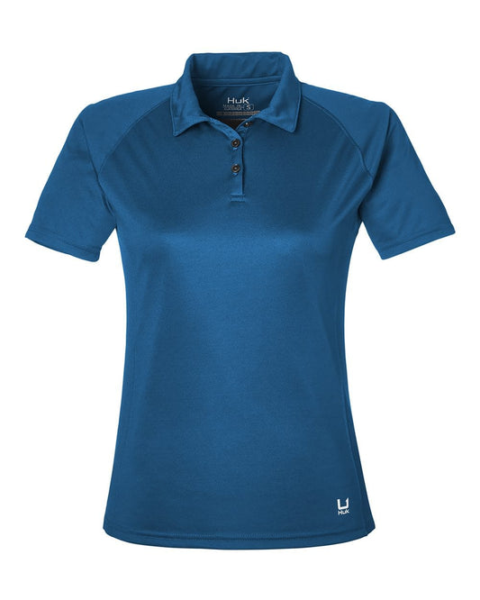 HUK Polos XS / Set Sail HUK - Women's Lo Pro Performance Polo