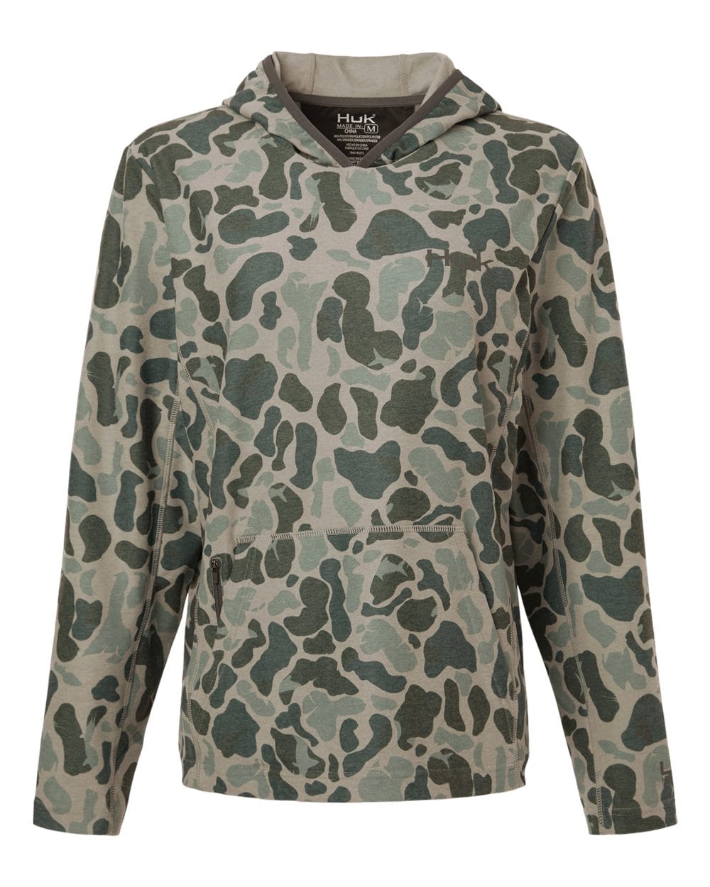 HUK Sweatshirts XS / Volcanic Ash HUK - Women's Coldfront+ KC Print Hooded Sweatshirt