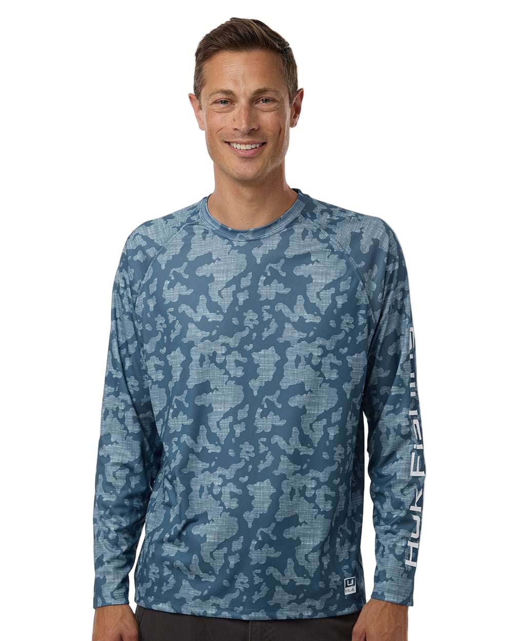 HUK T-Shirts HUK - Men's Lo Pro Running Lakes Long-Sleeve T-Shirt