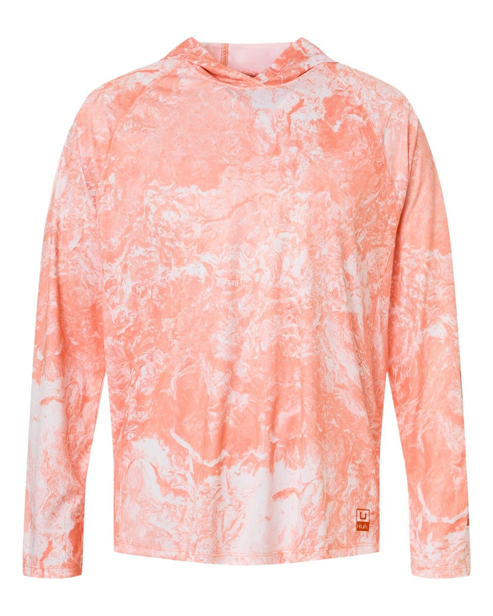 HUK T-Shirts S / Coral Reef HUK - Men's Pursuit Mossy Oak Hooded T-Shirt