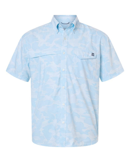 HUK Woven Shirts S / Coastal Drift HUK - Men's Tidepoint Printed Short Sleeve Shirt