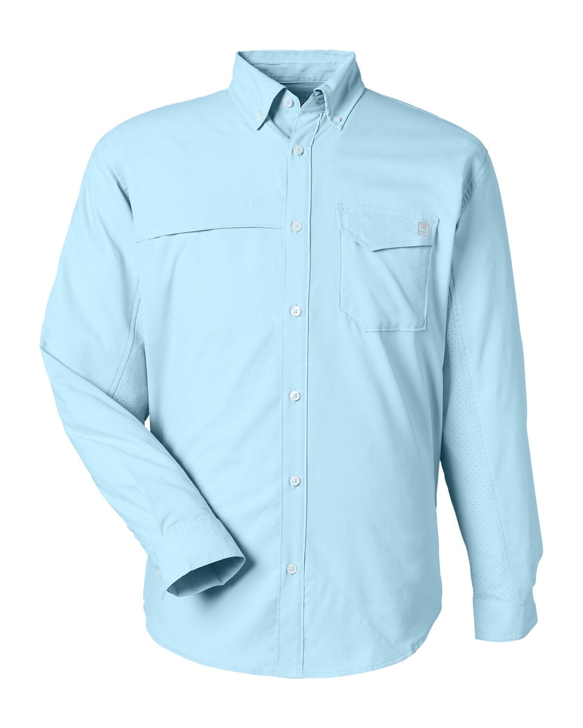 HUK Woven Shirts S / Crystal Blue HUK - Men's Tide Point Long Sleeve Shirt