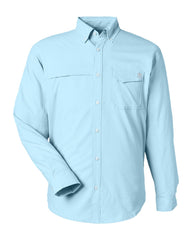 HUK Woven Shirts S / Crystal Blue HUK - Men's Tide Point Long Sleeve Shirt