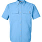 HUK Woven Shirts S / Marolina Blue HUK - Men's Creekbed Short Sleeve Shirt