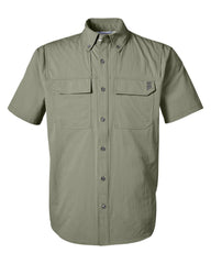 HUK Woven Shirts S / Moss HUK - Men's Creekbed Short Sleeve Shirt