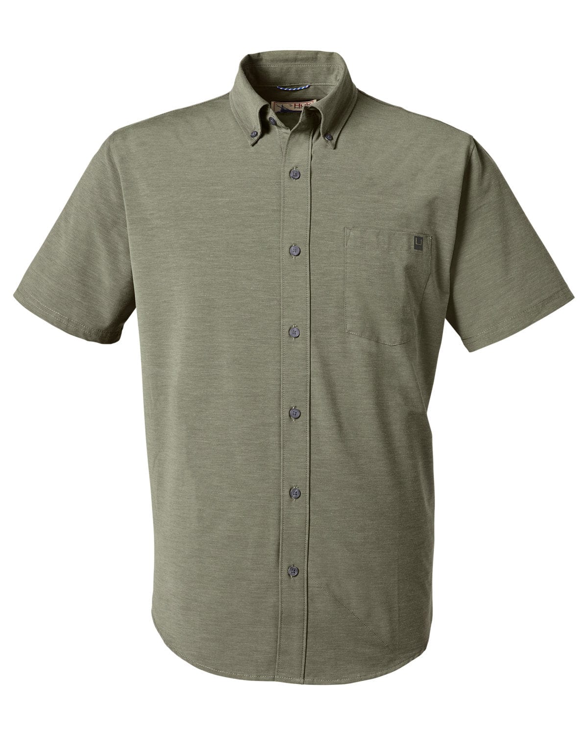 HUK Woven Shirts S / Moss HUK - Men's Kona Short Sleeve Shirt