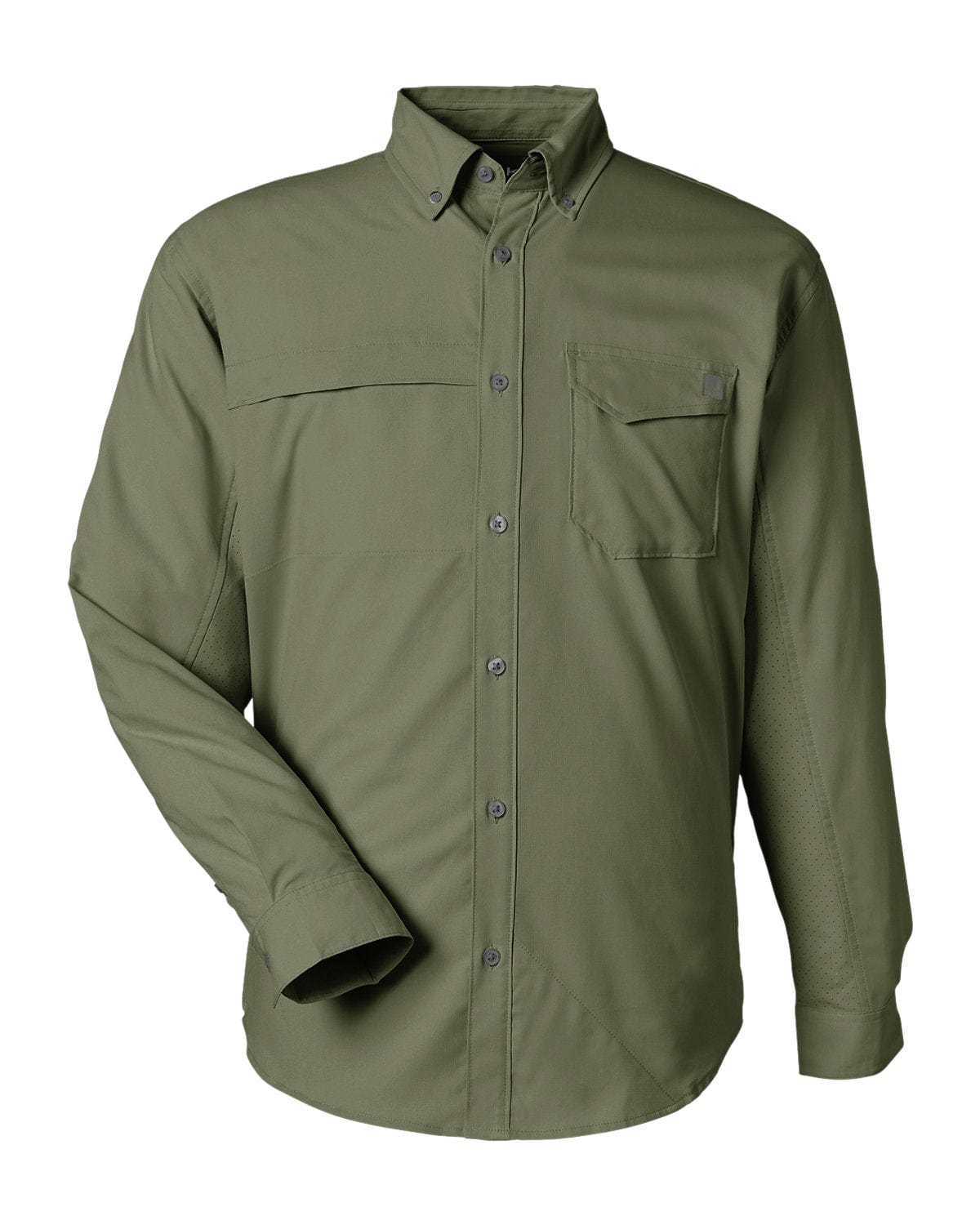 huk dress shirts Huk Men's Watershed Printed Hooded Long Sleeve Shirt