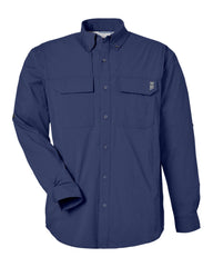 HUK Woven Shirts S / Naval Academy HUK - Men's Creekbed Long Sleeve Shirt