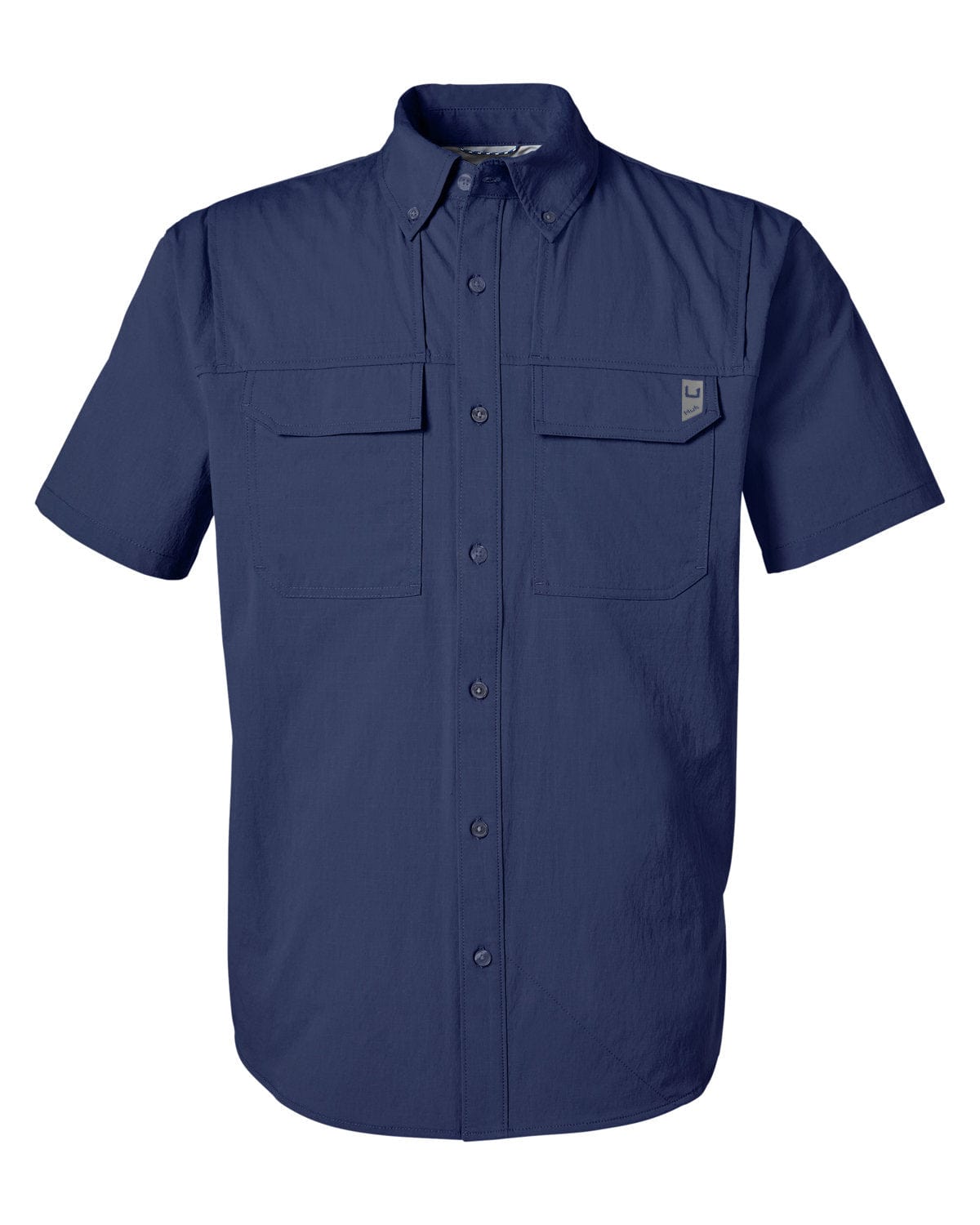 HUK Woven Shirts S / Naval Academy HUK - Men's Creekbed Short Sleeve Shirt