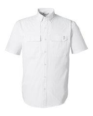 HUK Woven Shirts S / White HUK - Men's Creekbed Short Sleeve Shirt