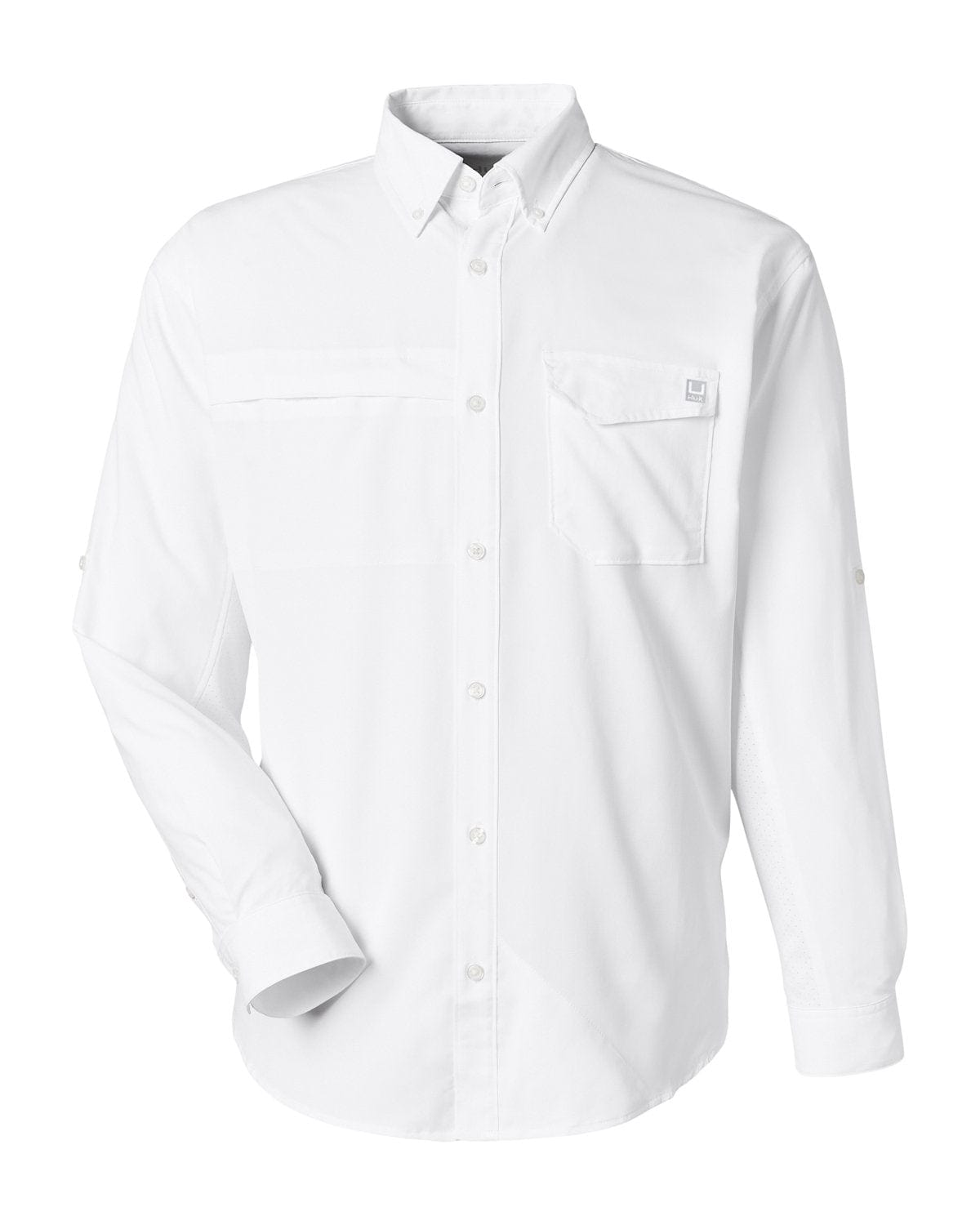HUK Woven Shirts S / White HUK - Men's Tide Point Long Sleeve Shirt