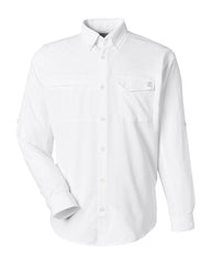 HUK Woven Shirts S / White HUK - Men's Tide Point Long Sleeve Shirt