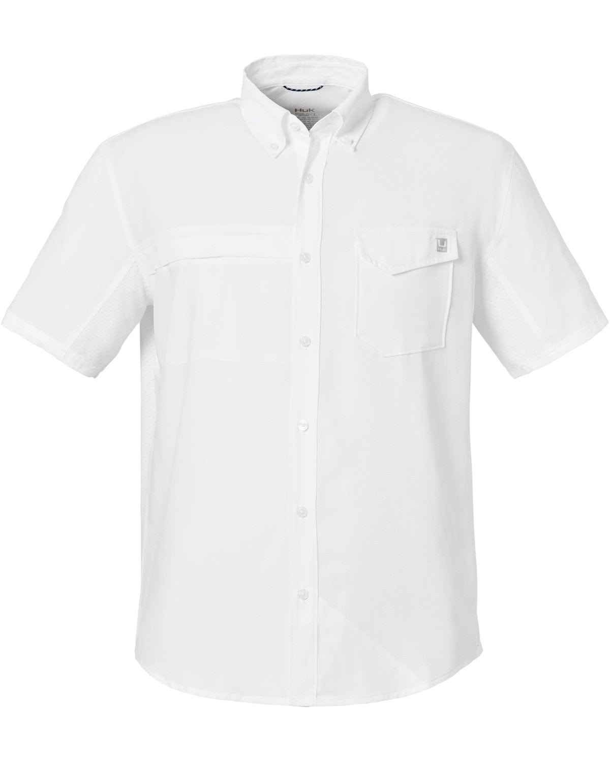 HUK Woven Shirts S / White HUK - Men's Tide Point Short Sleeve Shirt