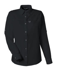 HUK Woven Shirts XS / Black HUK - Women's Tide Point Long Sleeve Shirt