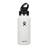 Hydro Flask Accessories 24oz / White Hydro Flask - Wide Mouth w/ Flex Straw Cap 32oz