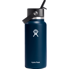 Hydro Flask Accessories 32oz / Indigo Hydro Flask - Wide Mouth w/ Flex Straw Cap 32oz