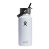 Hydro Flask Accessories 32oz / White Hydro Flask - Wide Mouth w/ Flex Straw Cap 32oz