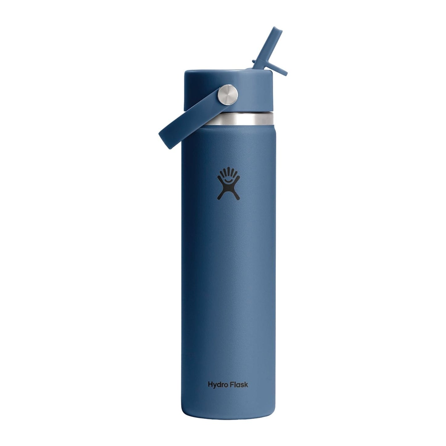 Hydro Flask Drinkware 24oz / Harbor Blue Hydro Flask - Wide Mouth w/ Flex Straw Cap 24oz