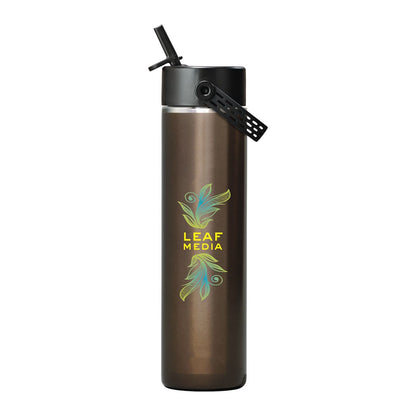 Hydro Flask Drinkware 24oz / Obsidian Hydro Flask - Lightweight Flex Straw Bottle 24oz