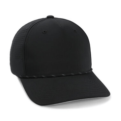 Imperial Headwear Adjustable / Black Imperial - The Dyno Perforated Rope Cap