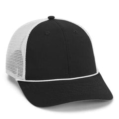 Imperial Headwear Adjustable / Black/White Imperial - The Night Owl Performance Rope Cap