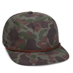 Imperial Headwear Adjustable / Frog Skin Camo/Brown Imperial - The Aloha Rope Cap