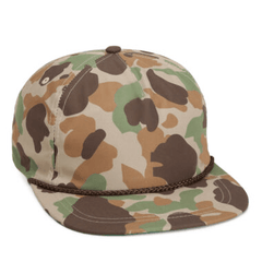 Imperial Headwear Adjustable / Frog Skin Camo/Brown Imperial - The Aloha Rope Cap