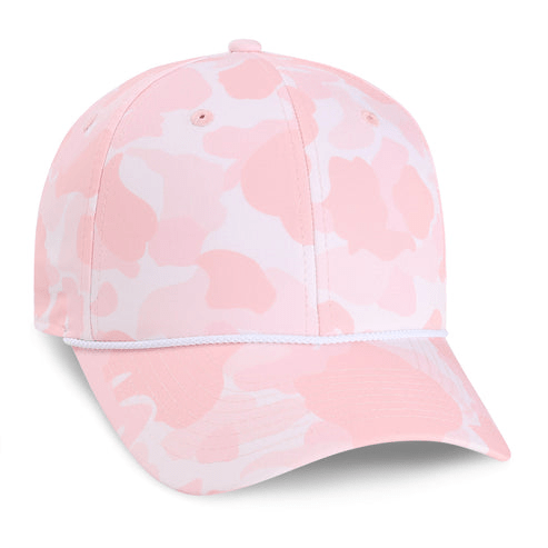 Imperial Headwear Adjustable / Frog Skin Camo Light Pink Imperial - The Outtasite Printed Performance Rope Cap
